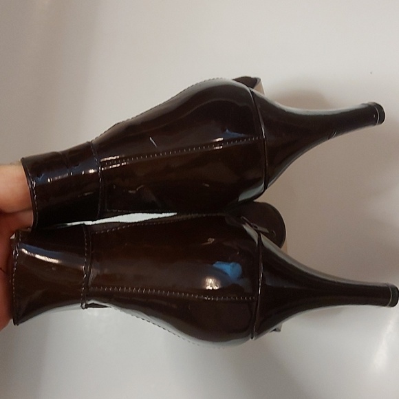 Franco Sarto brown leather ankle booties - Picture 3 of 8